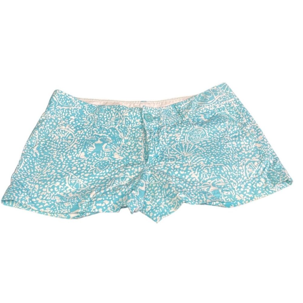 Lilly Pulitzer Walsh Women's Blue Shorts Size 4 SKU 1754
